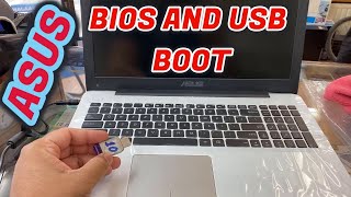 Asus How To Get Into Bios And USB Boot To Reinstall Windows 10 R511L [upl. by Una]