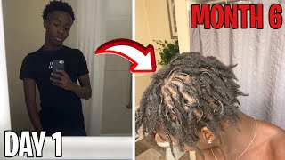 My Dreadlock Journey  6 Months Transformation CRAZY GROWTH [upl. by Laius]