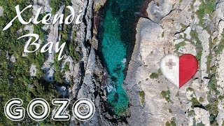 Xlendi Bay Gozo Malta  All Drone [upl. by Rebba]