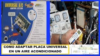 🌍✔ COMO ADAPTAR PLACA UNIVERSAL QDU03C  EN UN ACONDICIONADOR DE AIRE [upl. by Leisam]