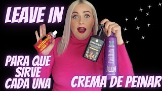 Leave in VS crema de peinar DIFERENCIAS lolacosmetics novex kuul [upl. by Kcirre]