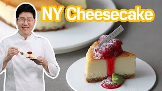 Classic New York Cheesecake recipe  What a lovely cake [upl. by Garzon]