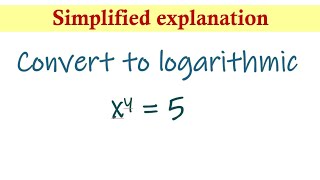 Exponential to logarithmic and vice versa [upl. by Eixid]