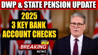 State Pension Warning 2025 DWP Introduces 3 Key Rules for Pensioner Bank Account [upl. by Eelano295]