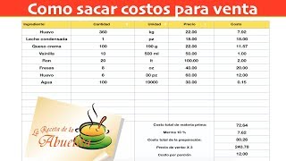 Como calcular precios para venta [upl. by Wattenberg]