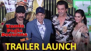 Yamla Pagla Deewana Phir Se Trailer Launch  DharmendraSunnyBobby [upl. by Aerbas]