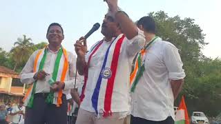 Goan Reporter  Mla VIjai Sardessai speaking at Rally in Margao of INDIA Alliance Loksabha Polls [upl. by Dasi]