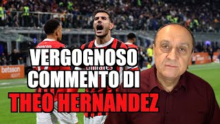 COMMENTO VERGOGNOSO DI THEO HERNANDEZ AL GOAL DEL 21 [upl. by Eggleston]