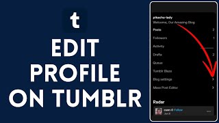 How to Edit Profile on Tumblr 2024  Change Profile on Tumblr [upl. by Ahsienaj]