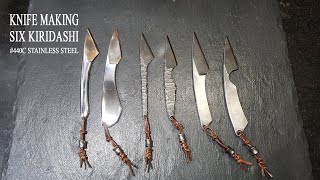 KNIFE MAKING  SIX KIRIDASHI 수제칼 만들기 73 [upl. by Feld]