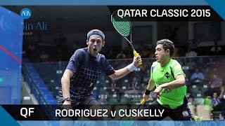 Squash Qatar Classic 2015  Mens QF Highlights Rodriguez v Cuskelly [upl. by Gertruda584]