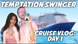 Temptation Cruise 2024 Day 1 Vlog  BTS Swinger Cruise Embarkation Day  Adult Spring Break Vacation [upl. by Nytram]