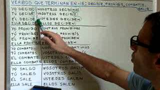 Learn Spanish 21 Spanish verbs that end in IR Video 12 [upl. by Lytsyrk]