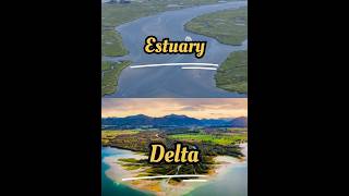 Delta vs Estuary Difference in Delta amp Estuary Geography shorts upsc ias ips trending [upl. by Norry538]