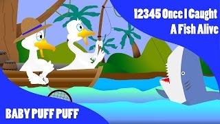 12345 Once I Caught A Fish Alive  Children Nursery Rhyme  Kids Songs  Baby Puff Puff [upl. by Shamrao41]