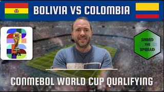 Bolivia vs Colombia Prediction  CONMEBOL World Cup Qualifying Matchday 9 [upl. by Atikram]