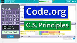 Codeorg Lesson 79 Loops Practice  Tutorial with Answers  Unit 6 CS Principles [upl. by Arimihc518]