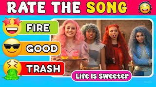 RATE THE SONG 🔥 Popular Songs From All Descendentes Movies  The Rise of Red Red Mal Chloe Evie [upl. by Enar]