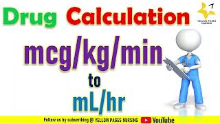 Drug calculation for Nurses  Converting mcgkghour to mLhour  Using infusion pump [upl. by Eldwin733]