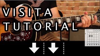 Como tocar quotVisitaquot de Enjambre  Tutorial Guitarra HD [upl. by Mccartan]