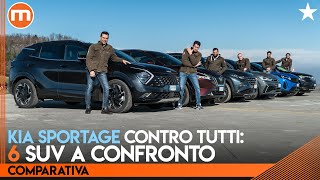 Comparativa SUV  Nuova Sportage sfida Qashqai Tucson Tiguan 3008 e Compass [upl. by Sheffie786]