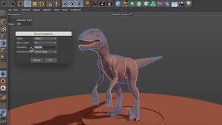 Tip  285 How to mirror selections in the Viewport as well as in the UV Editor in Cinema 4D S22 [upl. by Asemaj56]