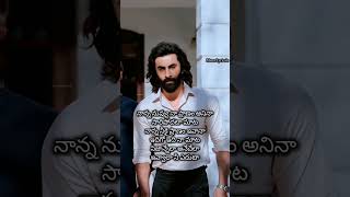 Nanna Nuv Naa Pranam Song animal ranbirkapoor lyrics [upl. by Forester]