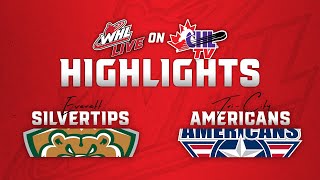 Everett Silvertips at TriCity Americans 1103  WHL Highlights 202425 [upl. by Mrots732]