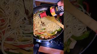 QUICK STIR FRY SPAGHETTI  spaghetti youtubeshorts [upl. by Tombaugh]