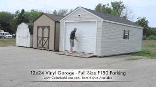 12x24 Garage F150 Parking [upl. by Nyar]