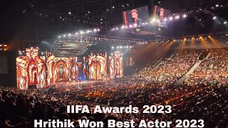 IIFA AWARDS 2023  Best actor award goes to Hrithik Roshan iifaawards2023 iifa2023 hrithikroshan [upl. by Llehcsreh]