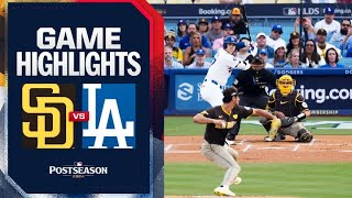 Padres vs Dodgers NLDS Game 5 Highlights 101124  MLB Highlights [upl. by Neehsar951]