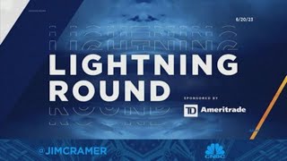 Lightning Round Icahn Enterprises is too dangerous for me says Jim Cramer [upl. by Kuo]