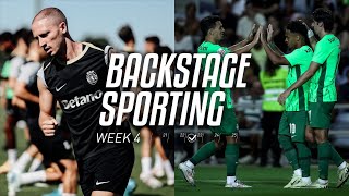 BACKSTAGE SPORTING WEEK 4  SC Farense x Sporting CP [upl. by Retluoc]