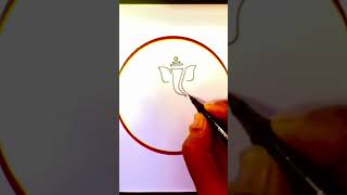 Shri Ganesha drawing easy ganesha ganeshchaturthi vinayakachavithi ganeshotsav [upl. by Moth]