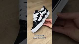 How to Lace Vans Knu Skool [upl. by Mayhew]