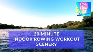 20 Minute Indoor Rowing Workout River Hamble [upl. by Gard254]