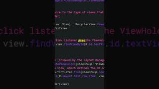 RecyclerView Explained in 60 Seconds 🚀 androiddevelopment techtips RecyclerView CodeCaffein [upl. by Ttoille]