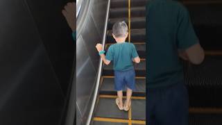 Funny escalator funnyescalator funnyshorts funnyvideo viralvideos [upl. by Annayar]