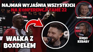 Cesarz Marcin Najman wyjaśnia panel KONFERENCJI FAME MMA 22 [upl. by Etteiram]