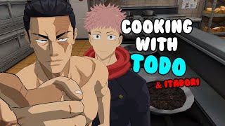 Cooking with Todo amp Itadori JJK VR [upl. by Attegroeg39]