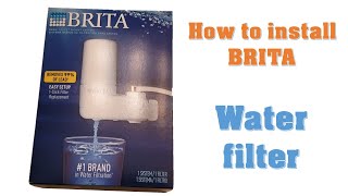 brita water filter installation [upl. by Kacey]