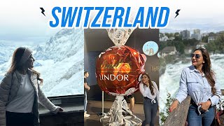 Switzerland  Lindt chocolate Top of Europe Rhine water falls Travel Vlog  Rimi Tomy Official [upl. by Ettereve193]