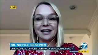 Dr Nicole Siegfried PhD CEDS CCO of Lightfully Behavioral Health ABC7 Eyewitness News [upl. by Jefferey68]