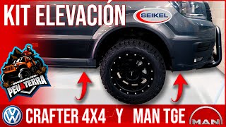 KIT DE ELEVACIÓN  Montaje completo 🛠️ del Kit Seikel para Volkswagen CRAFTER o MAN TGE 🚐 [upl. by Hachmann]