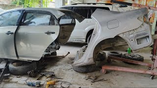 Toyota Corolla Rear Accident repair [upl. by Carthy680]