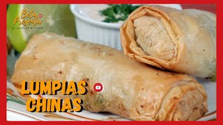 Como HACER LUMPIAS CHINAS 👲 LUMPIAS CHINAS receta [upl. by Milton]