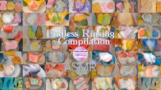 ASMR  Rinsing compilation ☁️ Various sponges [upl. by Anivek]