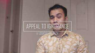 Appeal to Ignorance  Argumentum ad Ignorantiam In Filipino [upl. by Lugo429]