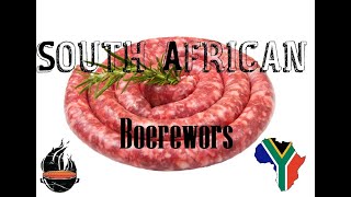 How to make South African Boerewors [upl. by Kohler]